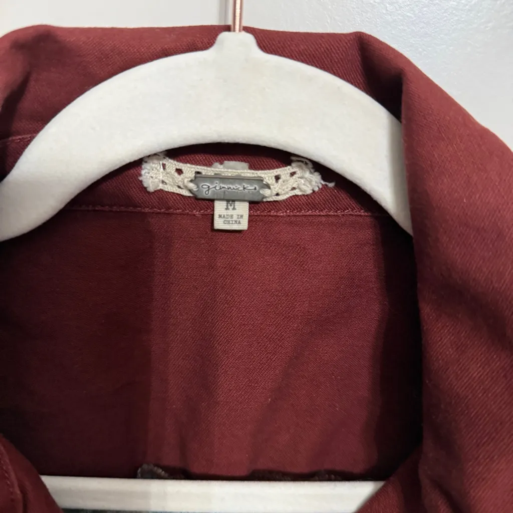 Vest Gimmicks by BKE bohemian Vest Paisley Back Size med NWOT - Image 5