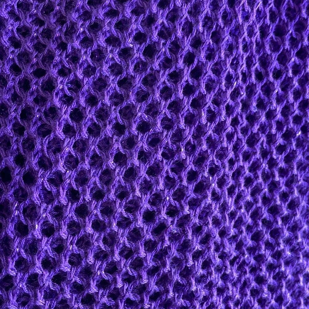 Ashley Stewart Purple Mesh Sweater - Image 5