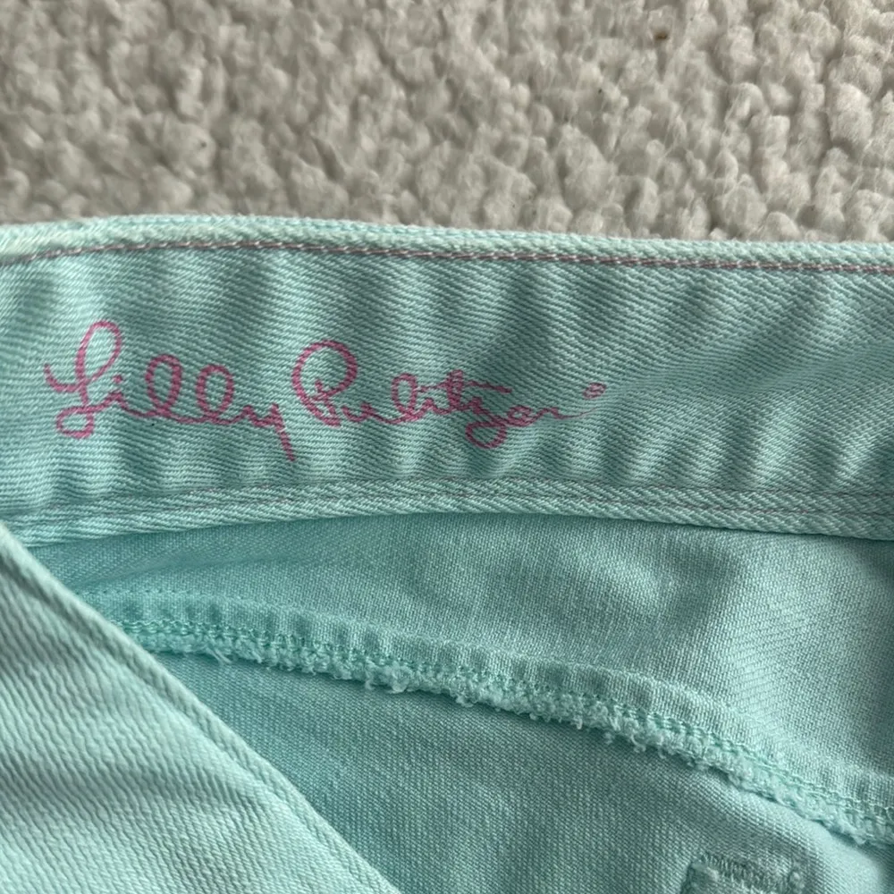 Lilly Pulitzer Light Teal Worth Straight Jeans - Image 2