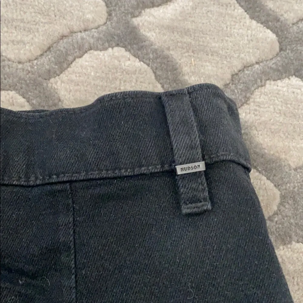 HUDSON High Rise Moto Denim Mini Skirt - Image 14