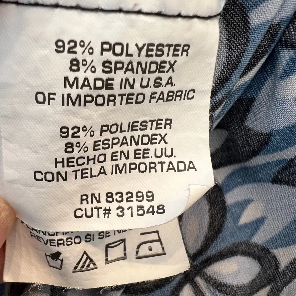 Tiana B flirty sleeveless black & blue high waisted dress, size XL - Image 6