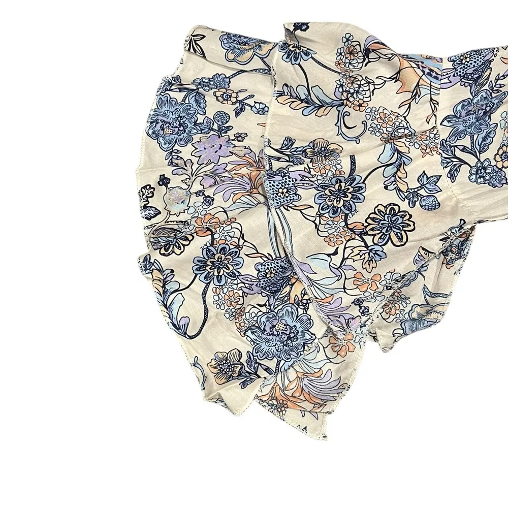 NWT Hayden LA Mixed Floral Bohemian Tiered Ruffle Bell Sleeves Oversized Dress S - Image 8