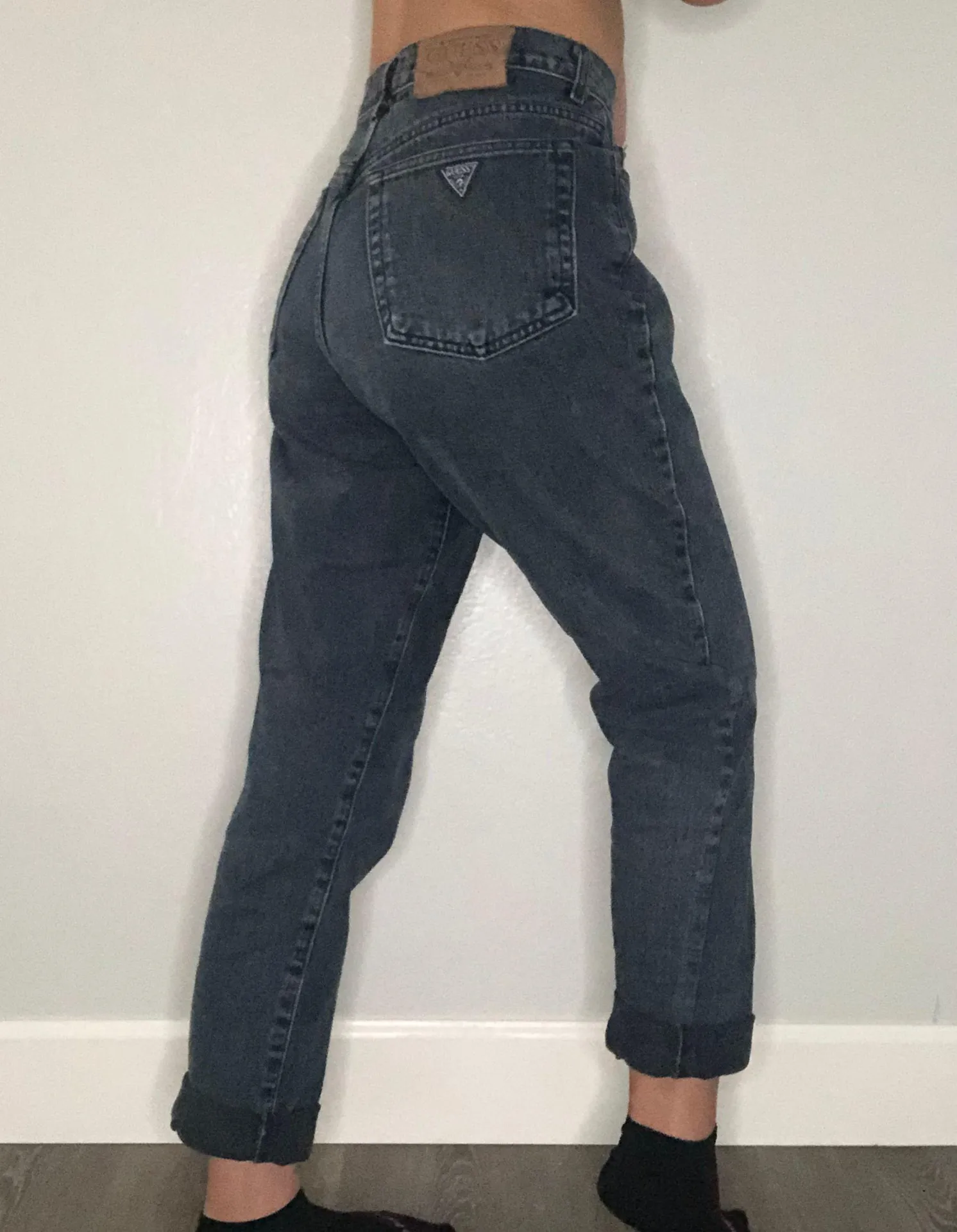 Guess vintage  black straight leg jeans - Image 3