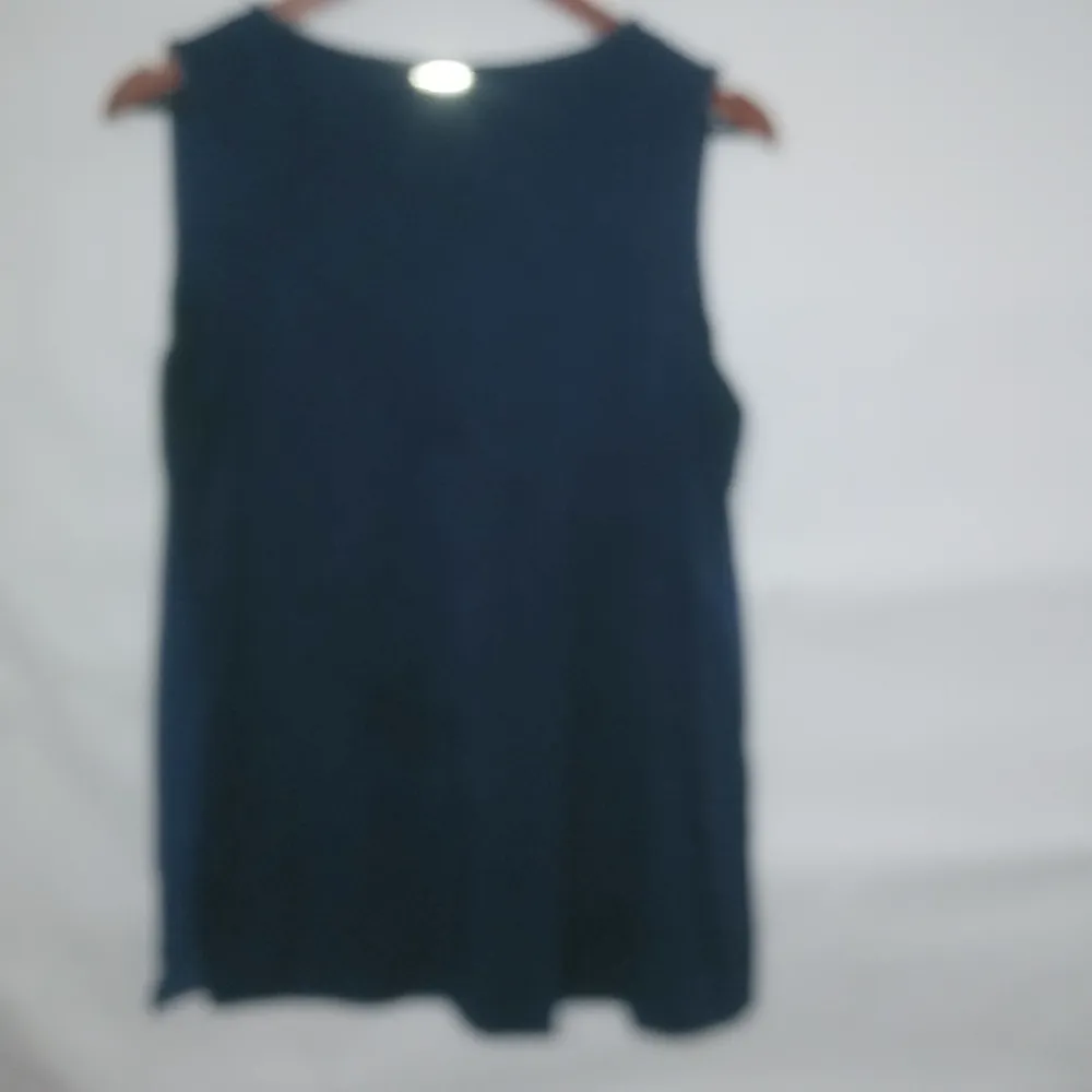 Michael Kors L Navy Sleeveless Top - Image 3