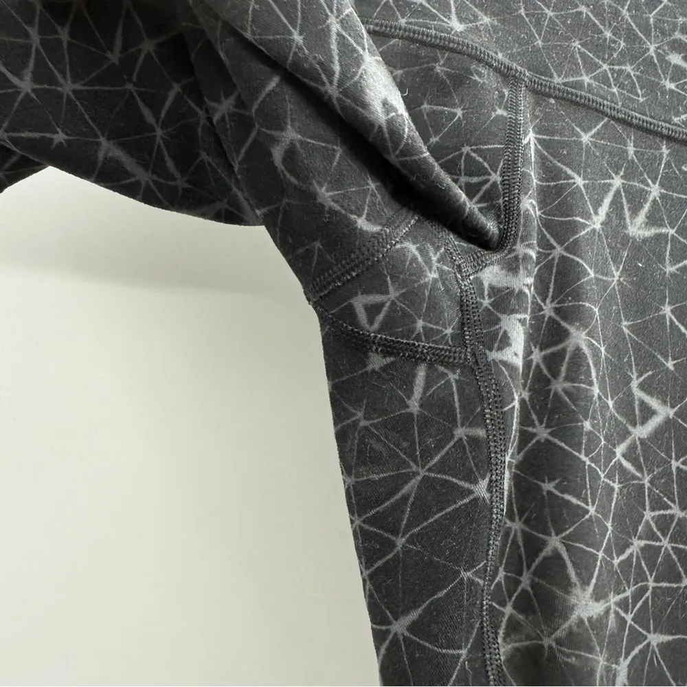 Lululemon Wunder Under Crop II *Full-On Luon (Roll Down) Star Crushed Coal Black - Image 8