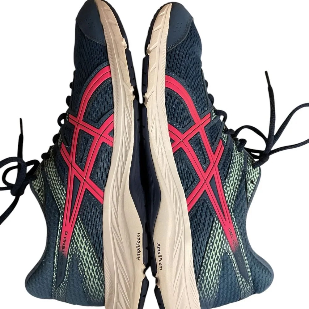 ASICS Women's Gel-Contend Running Shoes Size 12 Navy‎ Blue & Pink Athletic - Image 8