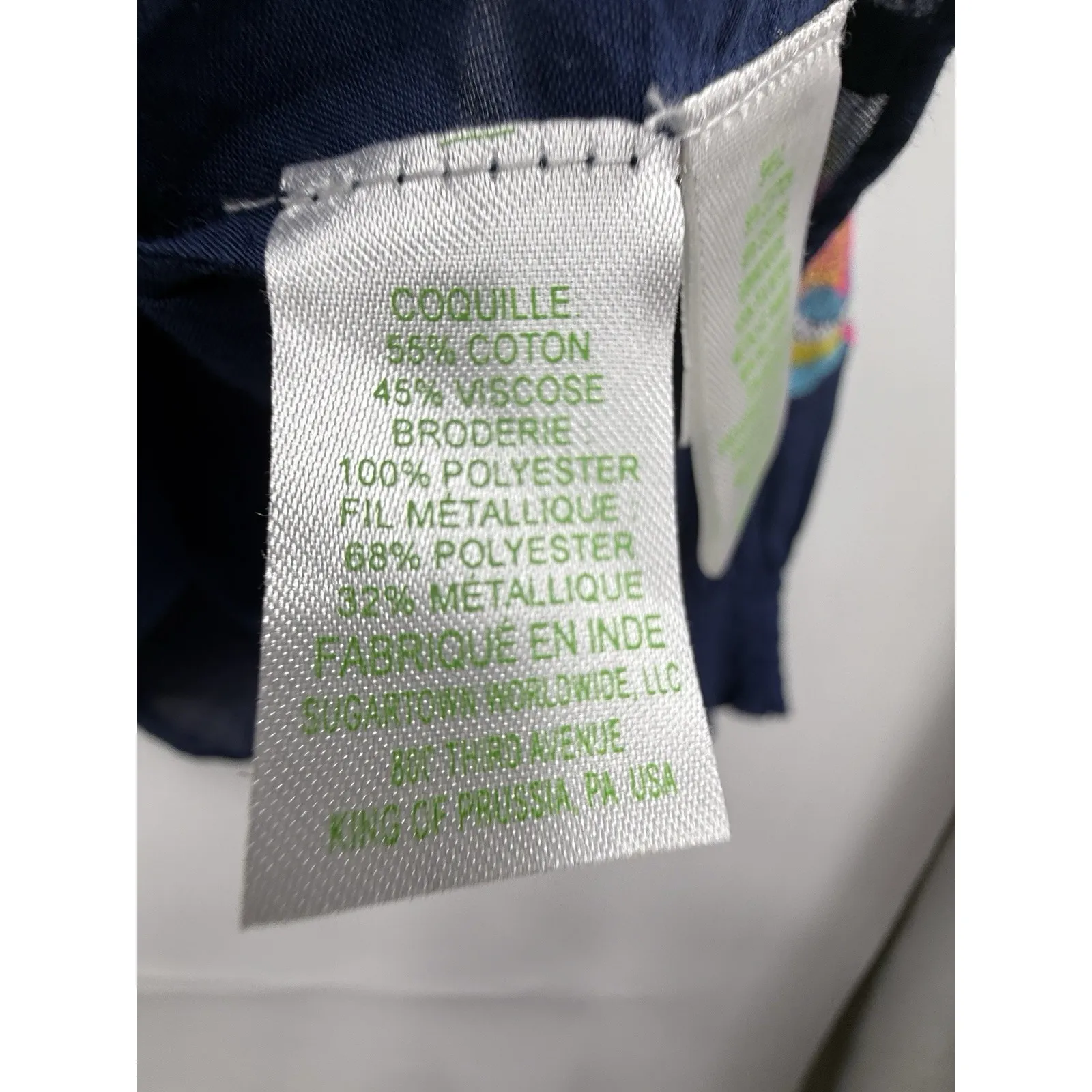 Lilly Pulitzer Sharise Long Sleeve Embroidered Top in Low Tide Navy Size‎ XS - Image 6