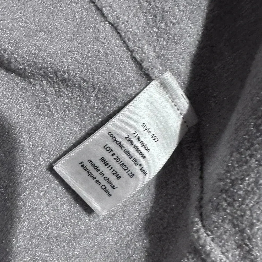 Barefoot Dreams CozyChic Ultra Light Sleeveless Long Cardigan Grey Medium - Image 4