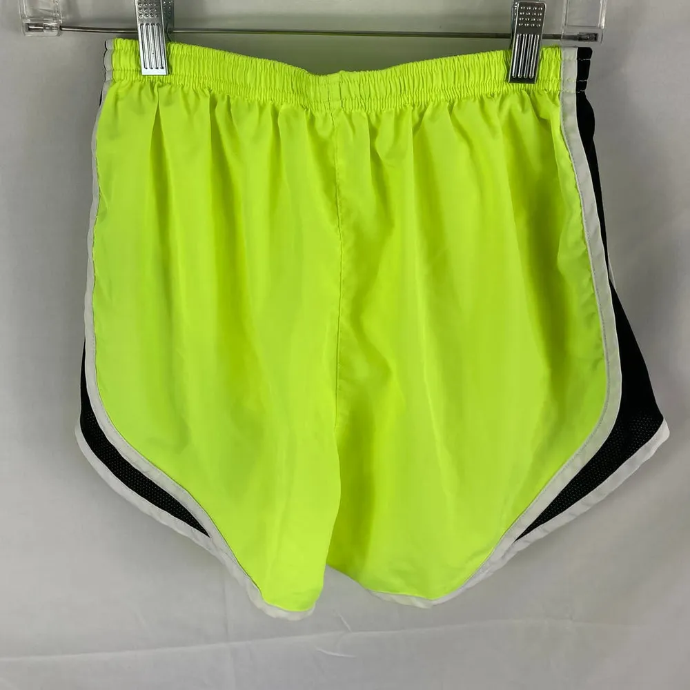 Nike Dri Fit Bright Yellow Lined Athletic Shorts Size Small - Image 4