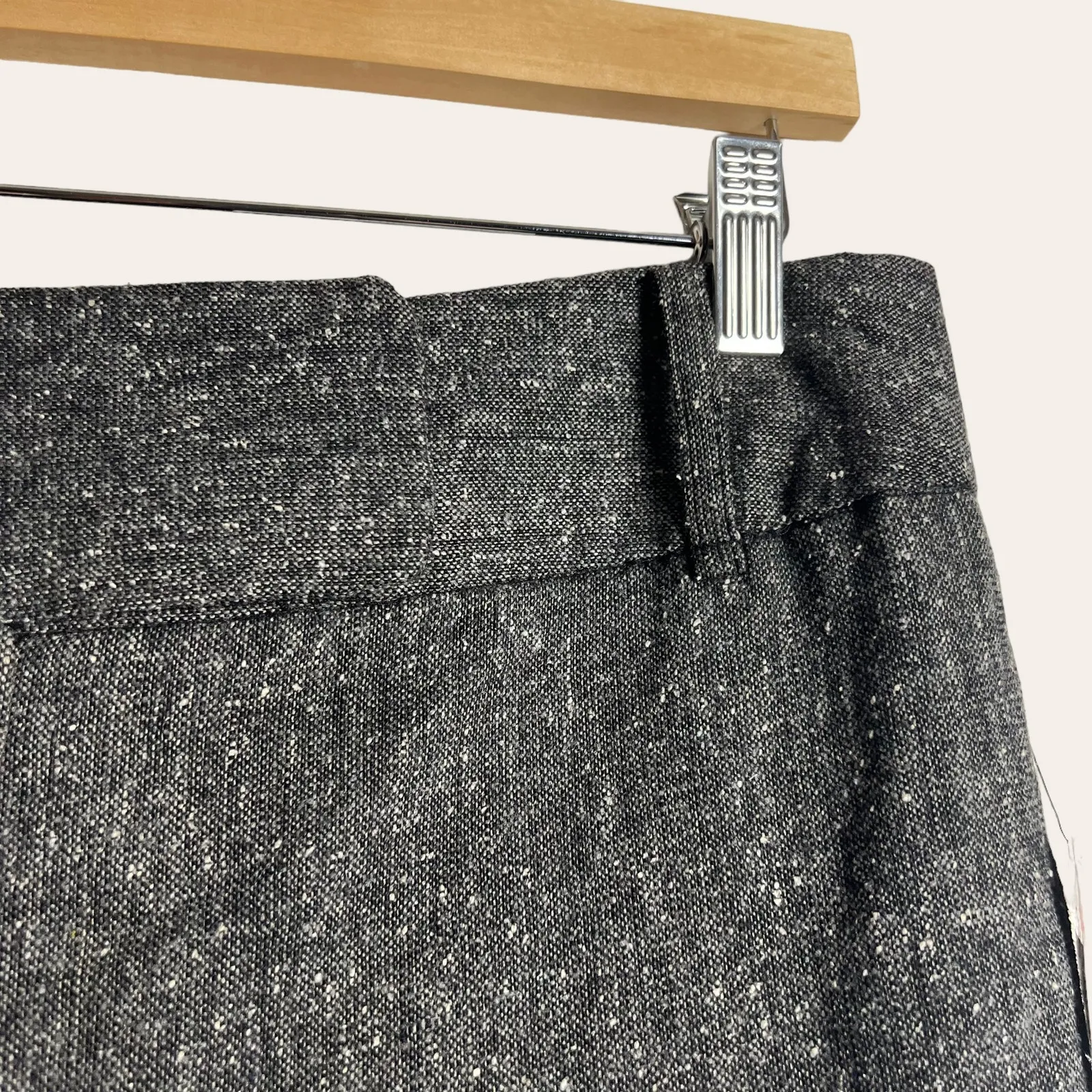 Rafaella Classic Fit Tapered Coal Heather Wool Blend Trouser Dress Pants 10P NWT - Image 5