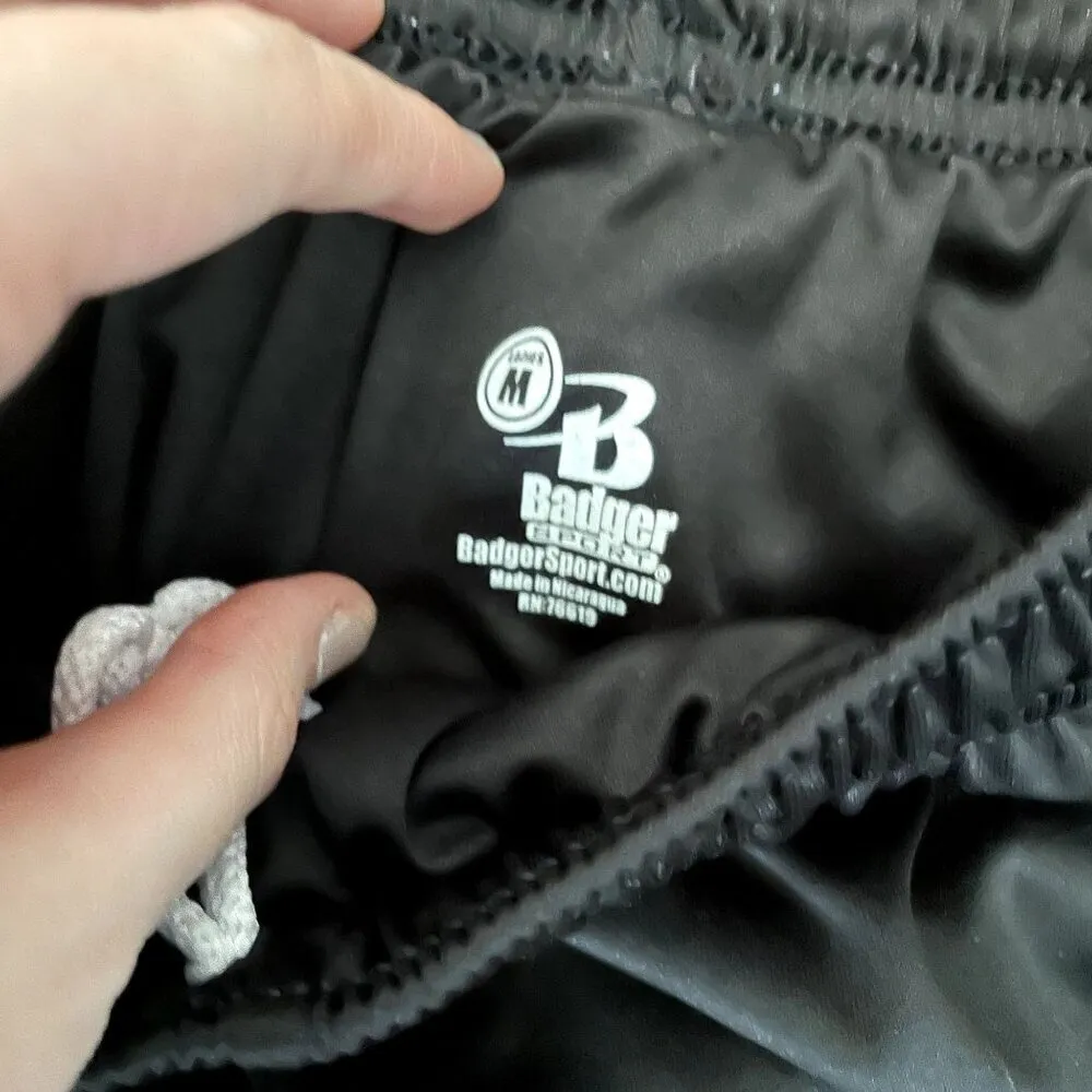 Badger Sport black athletic shorts casual comfortable workout style size medium - Image 4