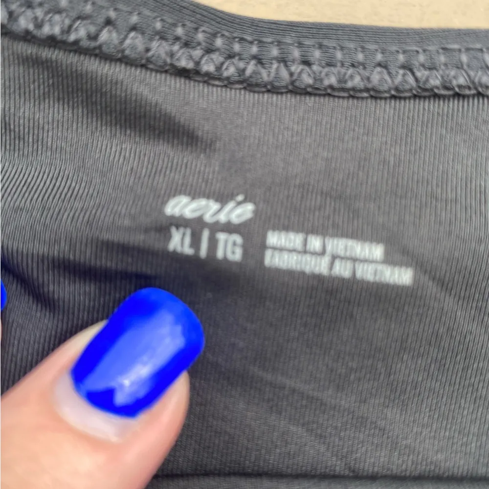 NWT Aerie plain black XL bikini bathing  suit bottom - Image 3