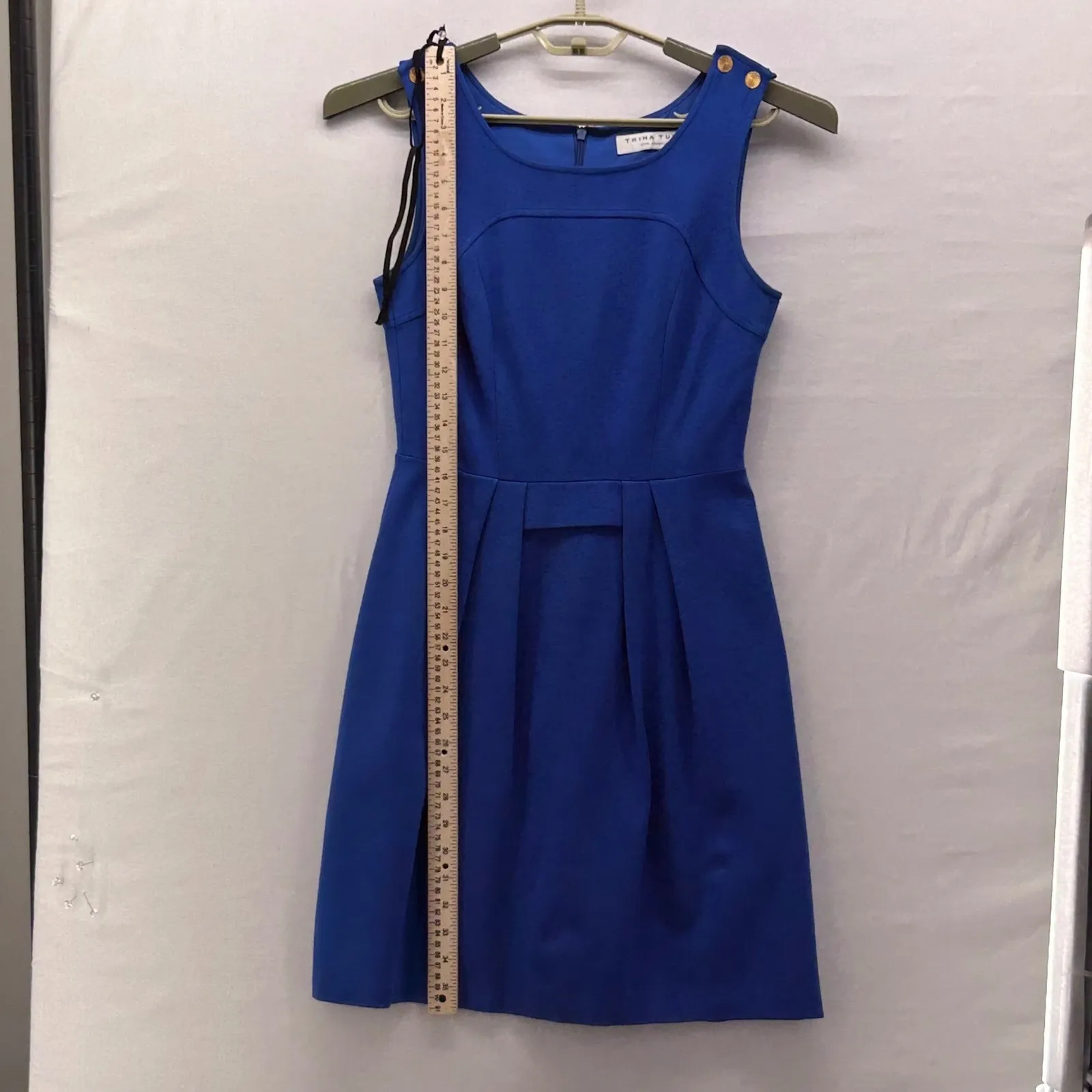 Trina Turk Fit And Flare Party Dress Blue 4 - Image 12