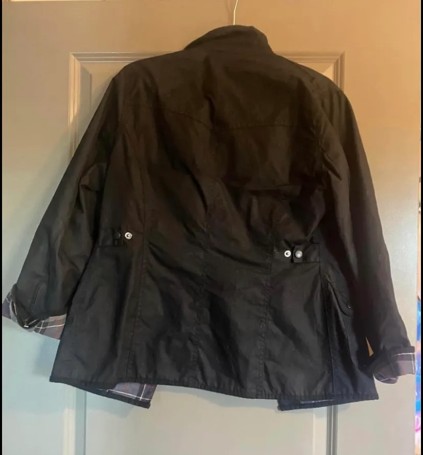 Barbour Waxed Black Jacket - Image 3