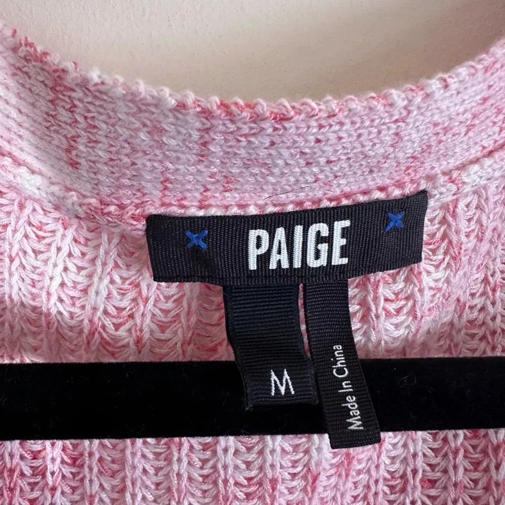 Paige Bastille cardigan in Bubblegum bishop sleeve knit button down size M - Image 7
