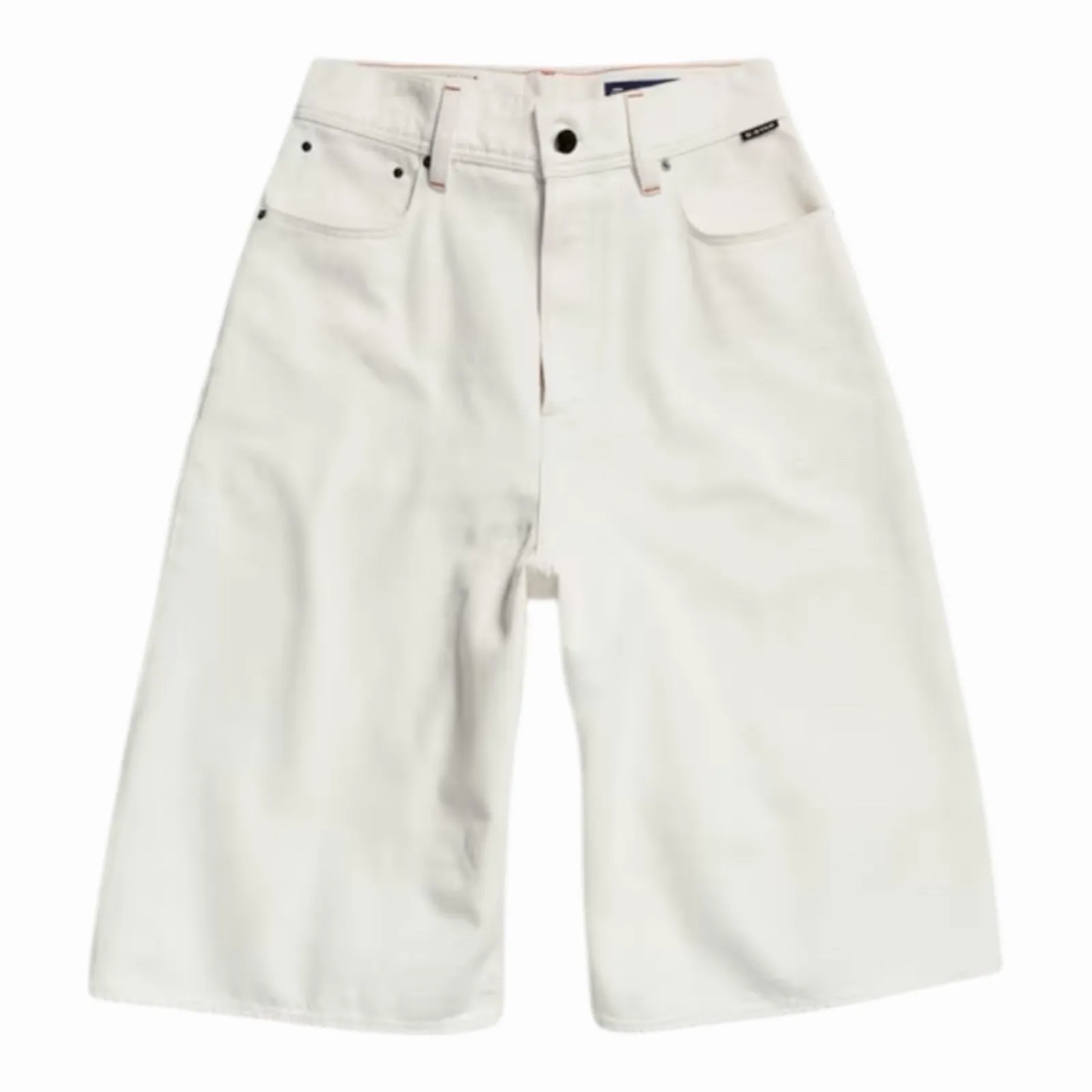 G-Star RAW Patti Wide Fit Mid Rise Ecru Denim Shorts Size 26 NWT Utilitarian - Image 8