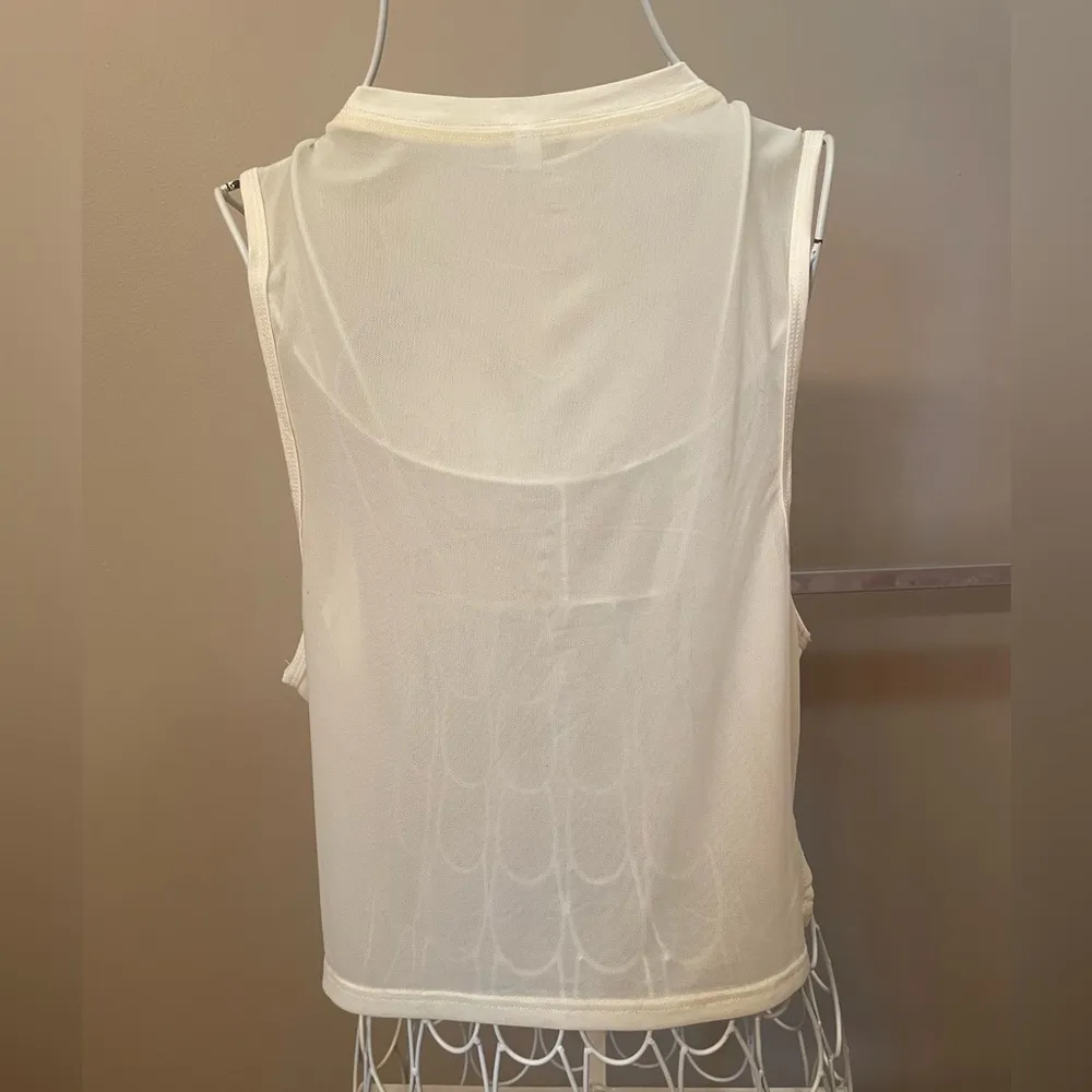 Amazon Cropped Tank Top with Sheer Back - Image 10