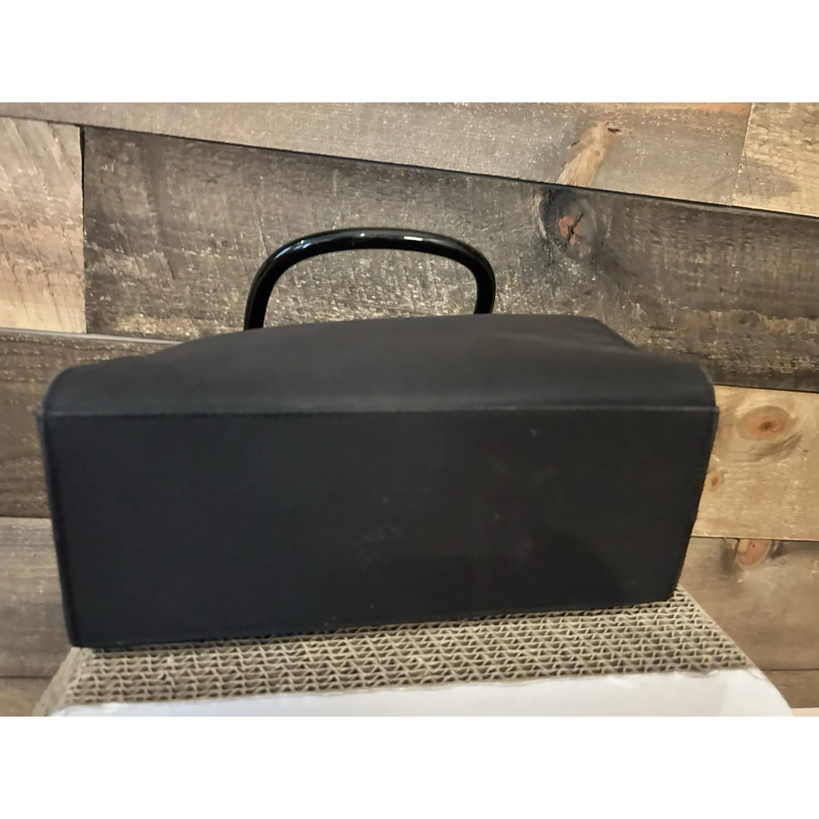 Kim Rogers Embroidered Fall Cat Novelty Black Handbag Purse - Image 5