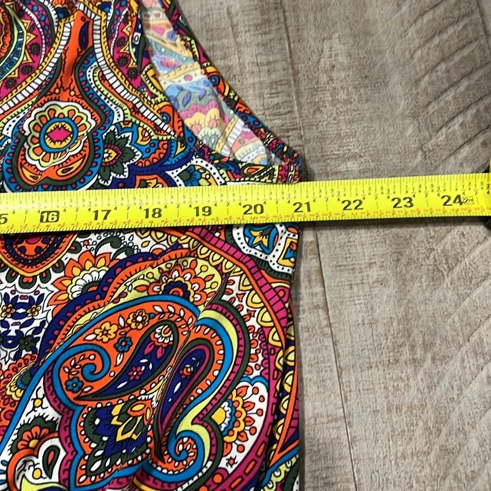 Cha Cha Vente bright paisley print banded top - Image 6