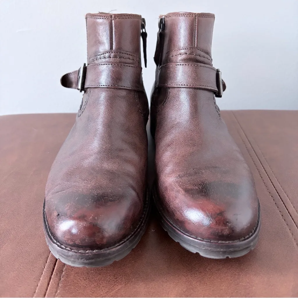 Clark’s Women’s Brown Leather Ankle Boots - Image 2