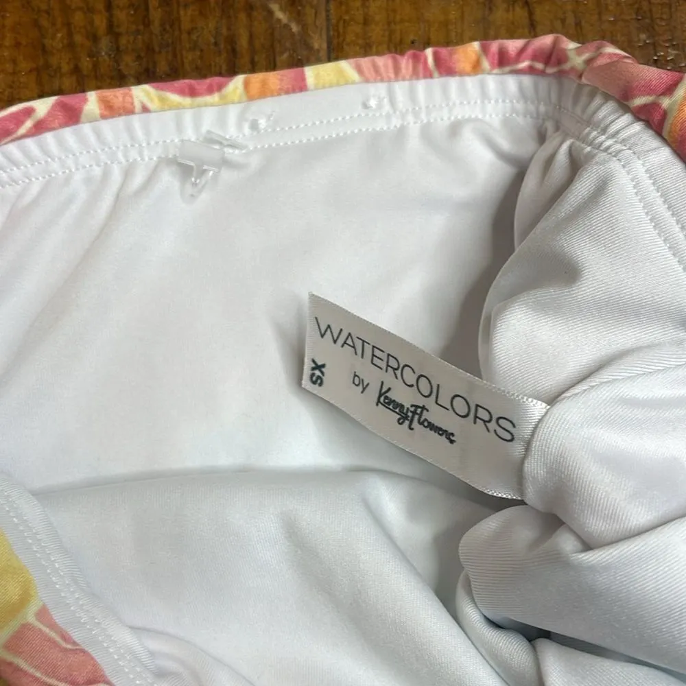 NWOT Kenny Flowers High Waist Bikini Bottoms The Hawaiian Print size XS Green - Image 4