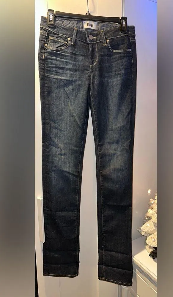 NWOT PAIGE Skyline Straight Dark Wash Jeans - Image 6