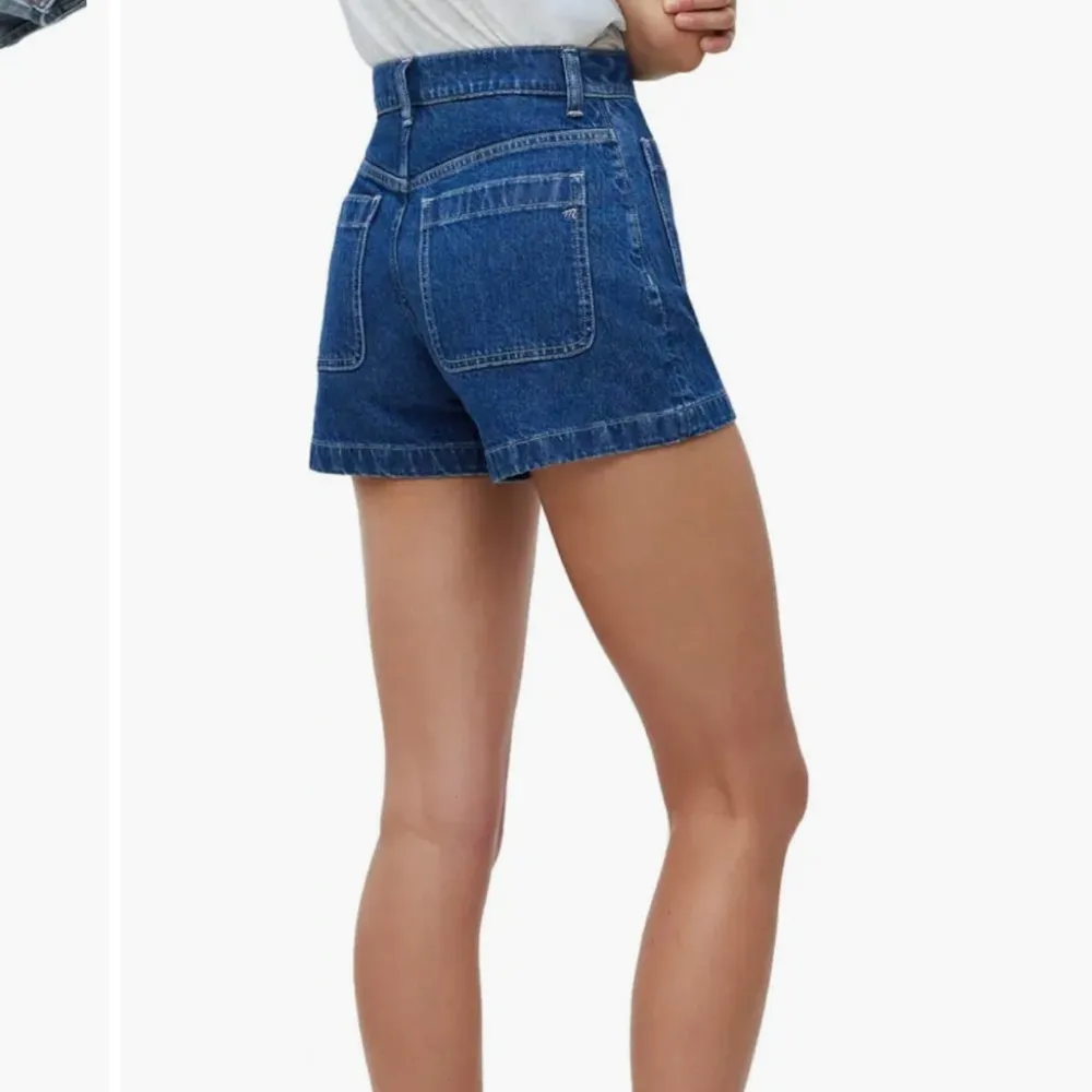 Madewell  Curvy High Rise Sailor Shorts Denim Size 30 - Image 2