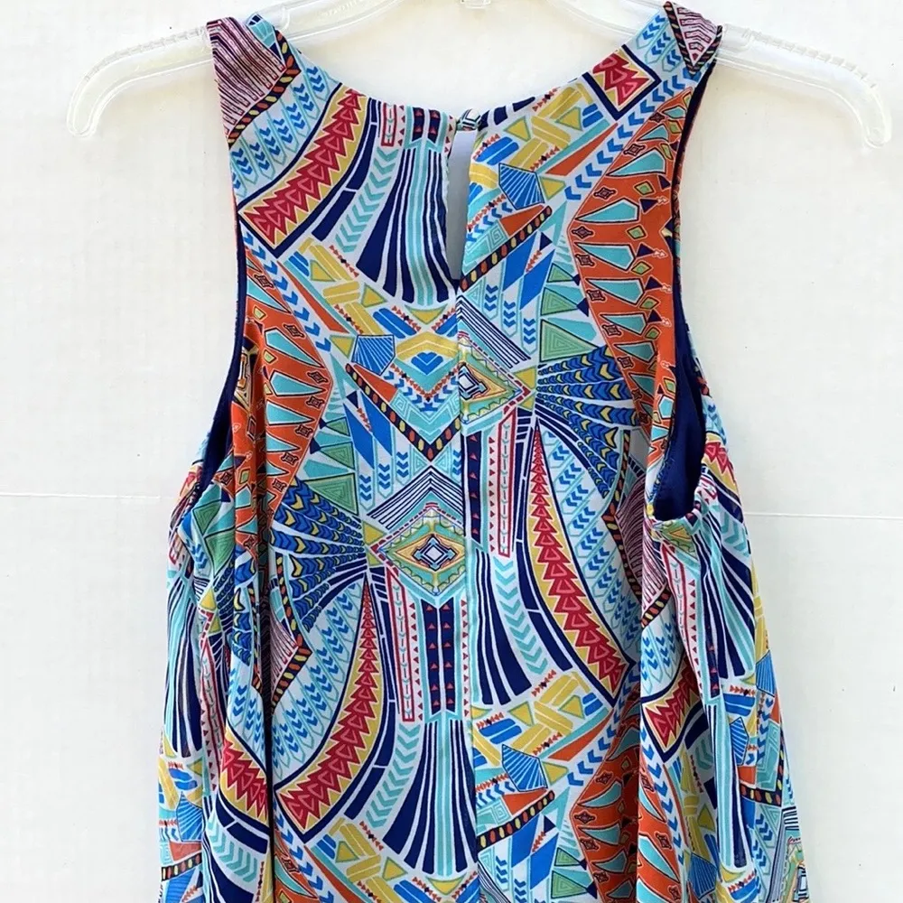 Madison Leigh Womens size 6 sleeveless embellished colorful sleeveless dress - Image 4