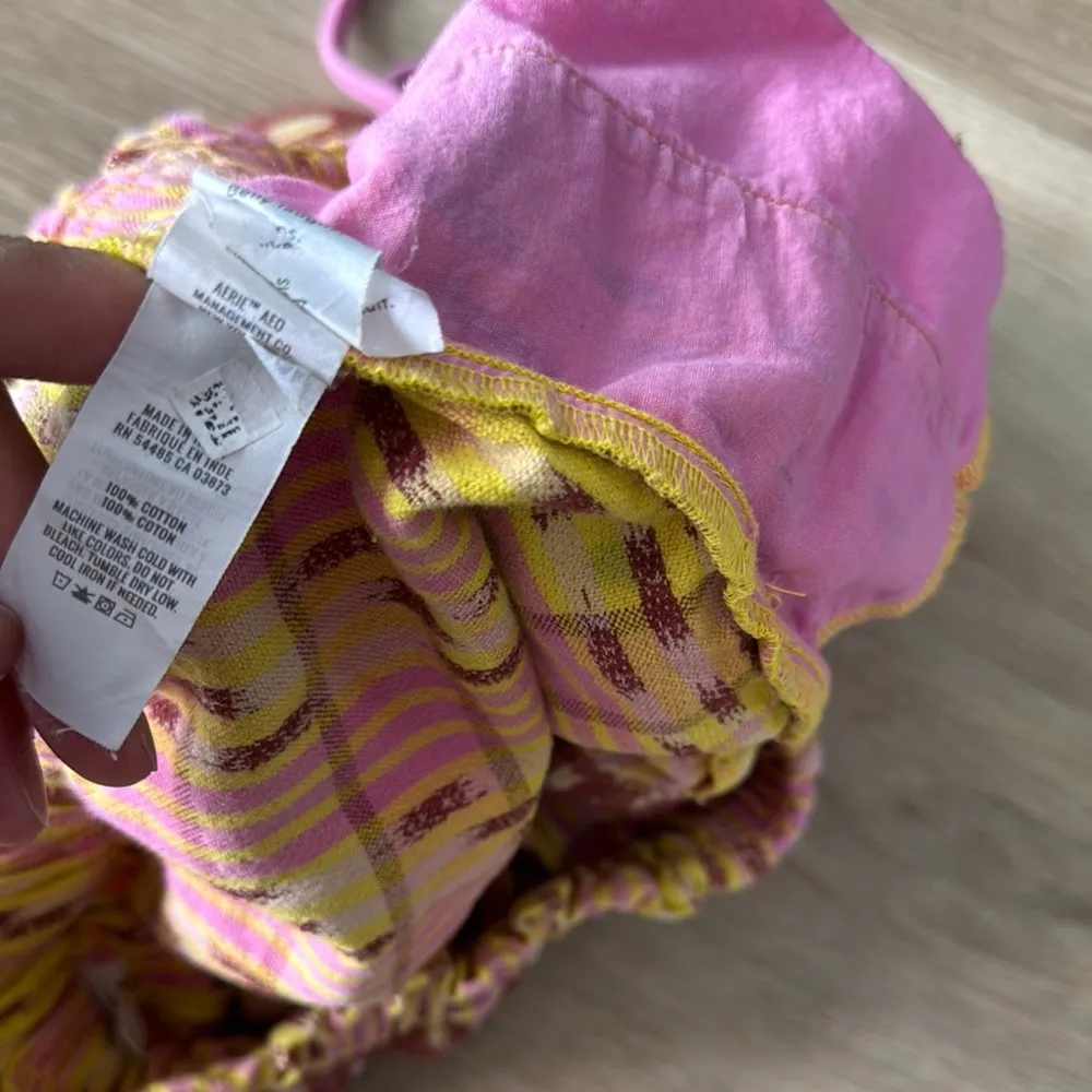 Aerie Boho Printed Pull On Shirts sz S - Image 8