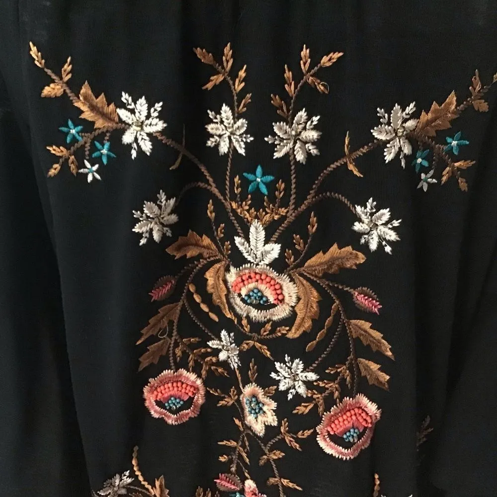 International concepts  Cold Shoulder Embroidered Top - Image 3