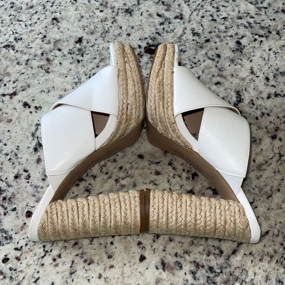 Charles By Charles David Womens Index Espadrille Platform Sandals White Size 7.5 - Image 4