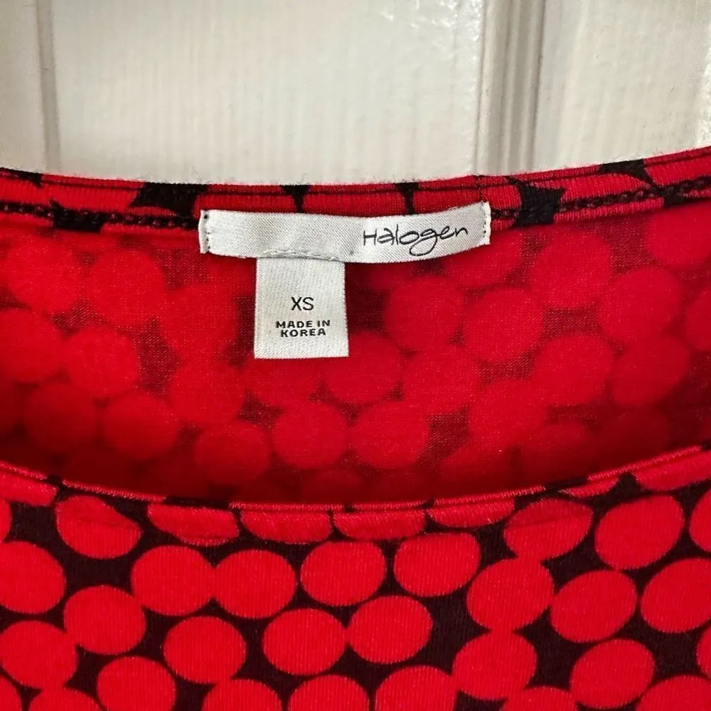 Halogen red and black polka dot tank - Image 3