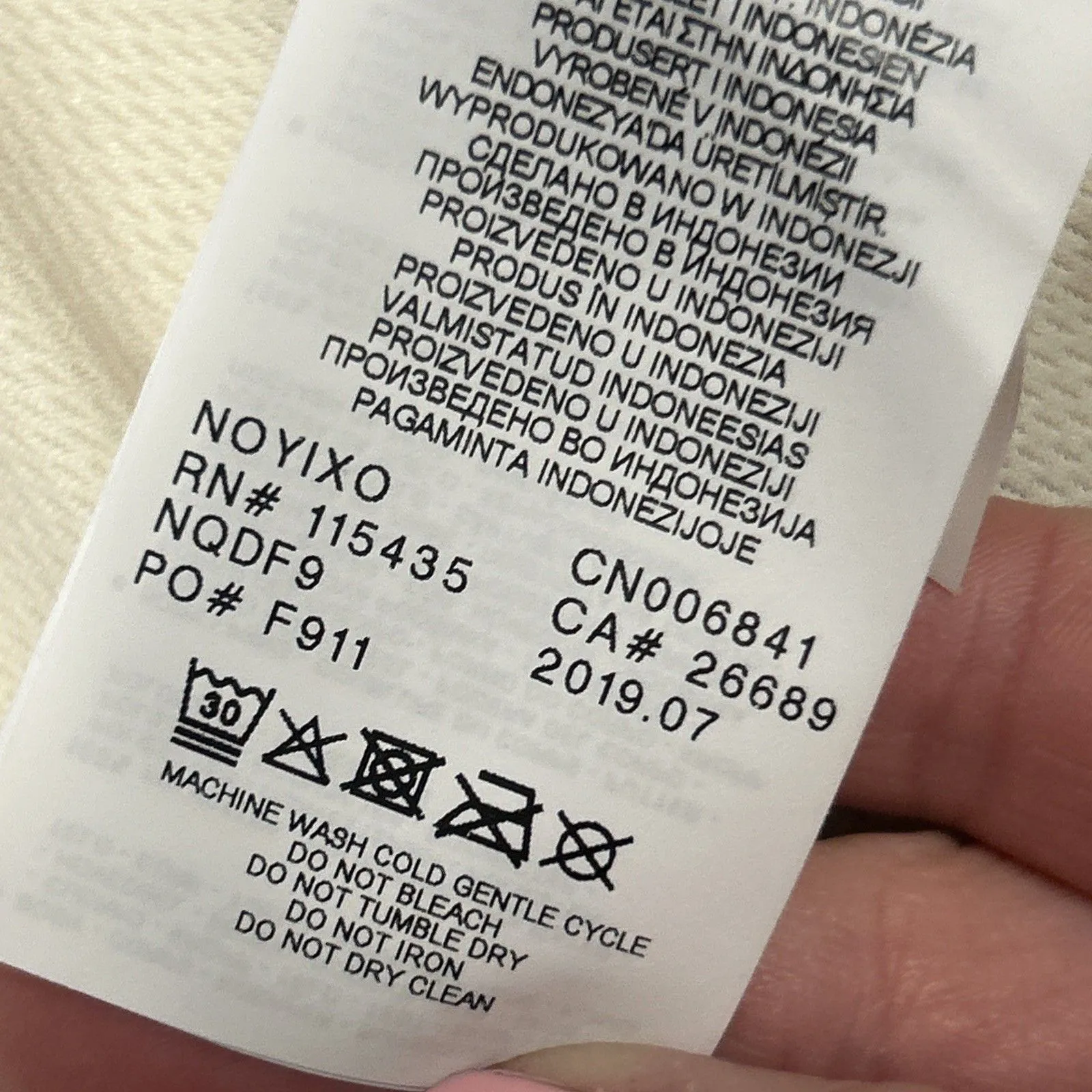 Napapijri Fleece Jacket Womens Small Zip Cream Pink Sherpa Pockets Hooded Teana - Image 8