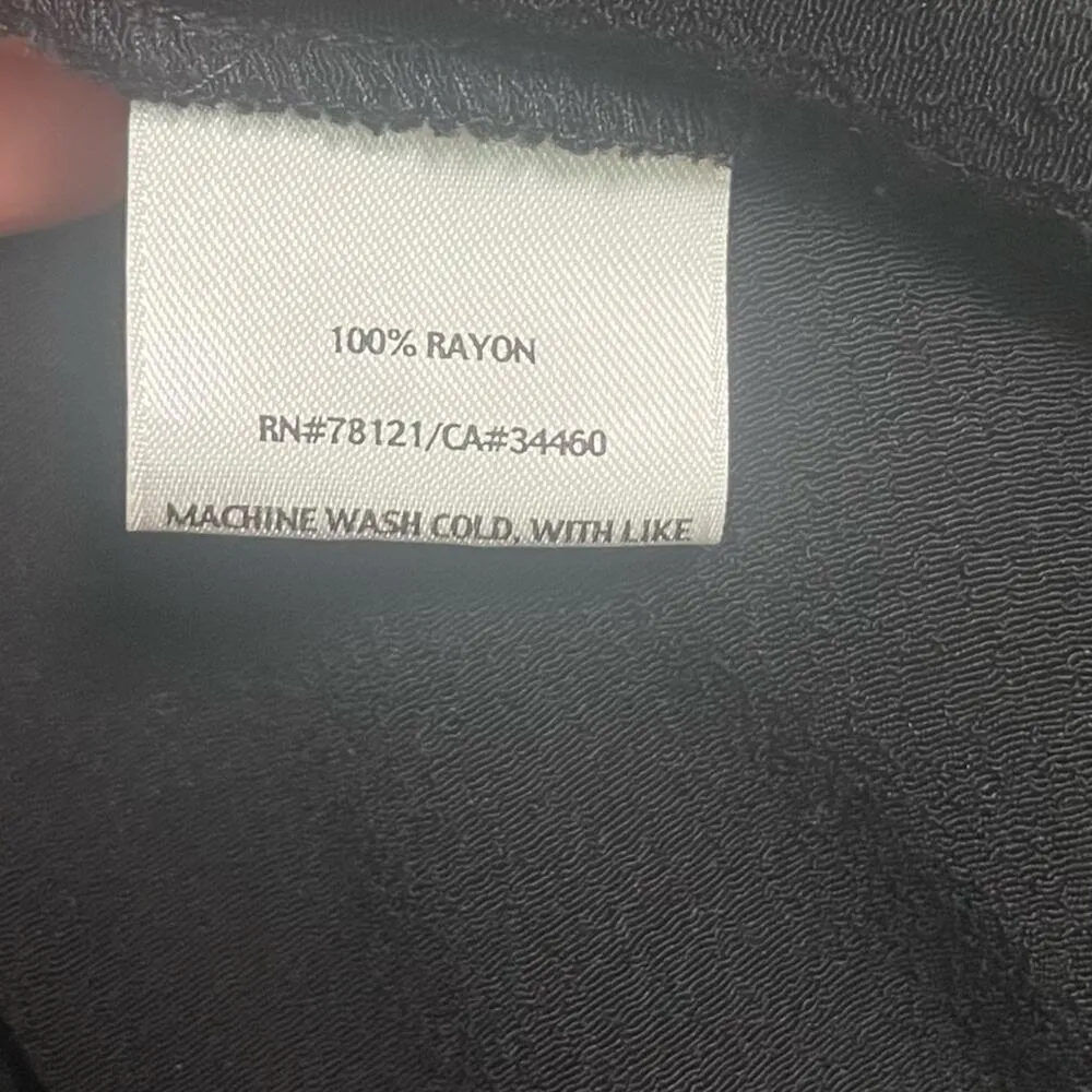 Eileen Fisher Womens Cardigan Small Black Long Sleeve Open Front Simple Basic - Image 4