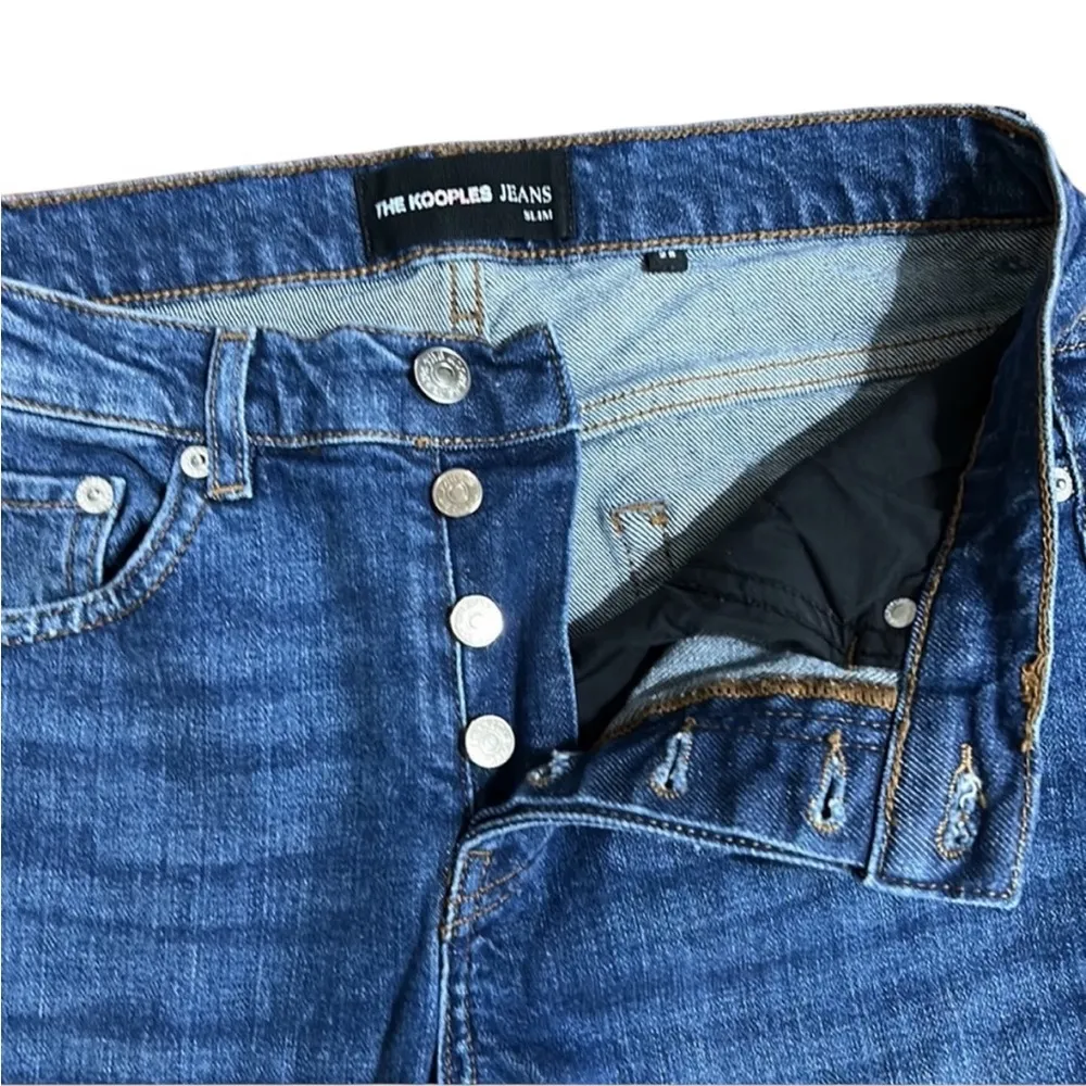 THE KOOPLES SLIM DENIM STRETCH BLUE JEANS 28 - Image 4