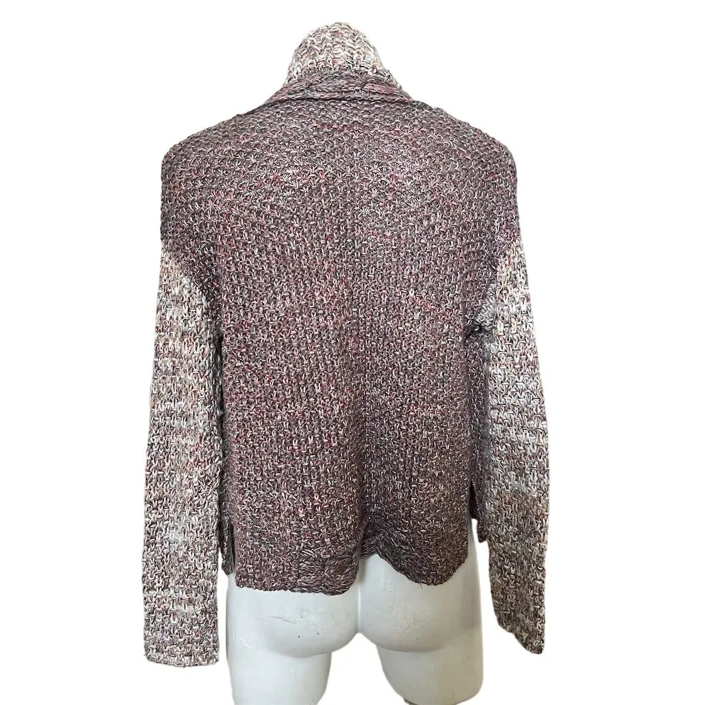 Moth by Anthropologie XS Chunky Knit Cardigan Sweater Multicolor Petite Size undefined - Image 9