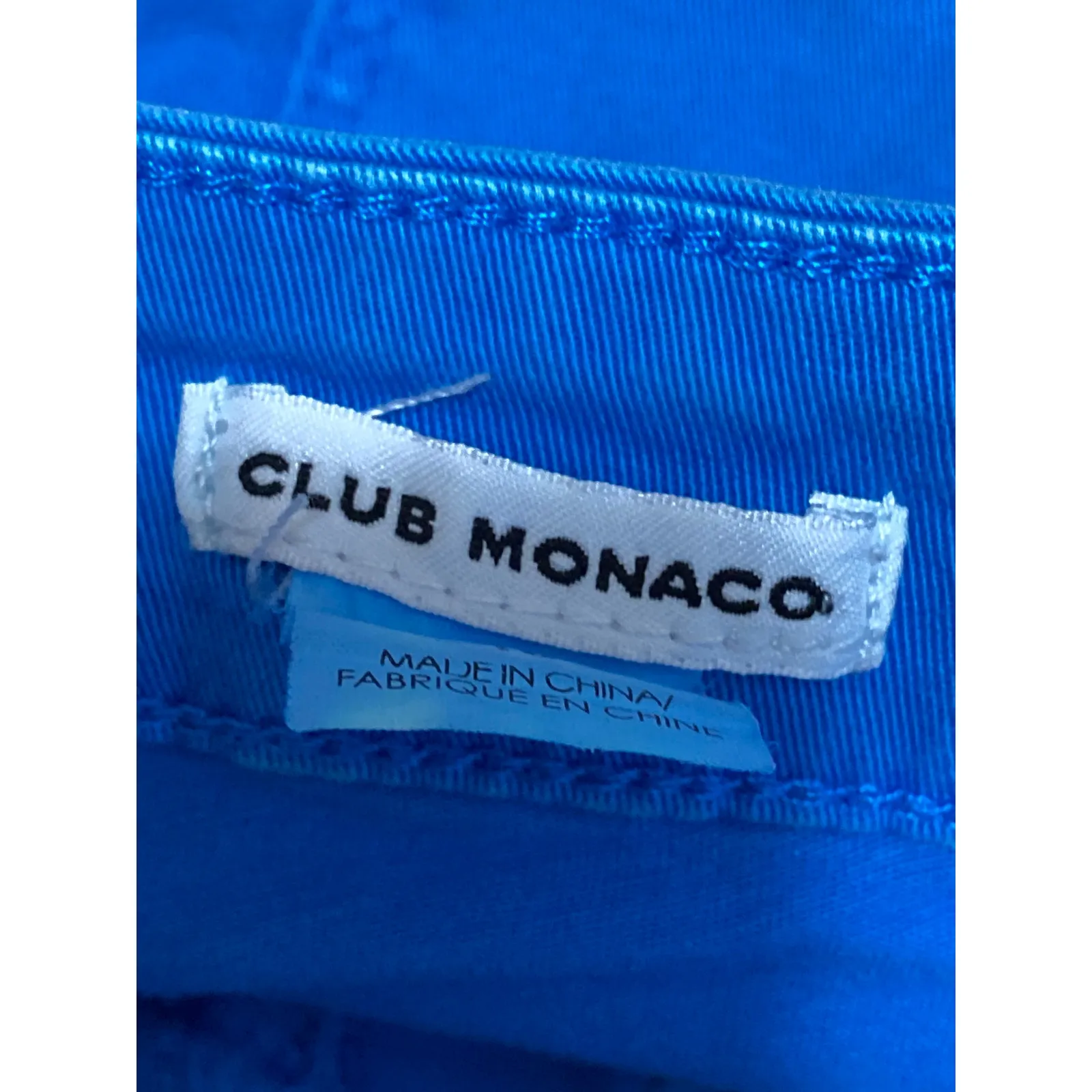 Club Monaco Womens Blue Mid Rise Straight Skinny Leg Denim Jeans Pants Size 10 - Image 3