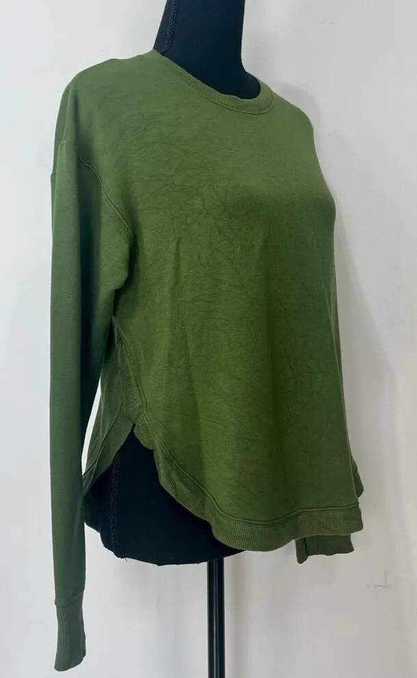 JoyLab Crew Neck Active Sweatshirt Thumbholes Size XS Women’s Green - Image 1