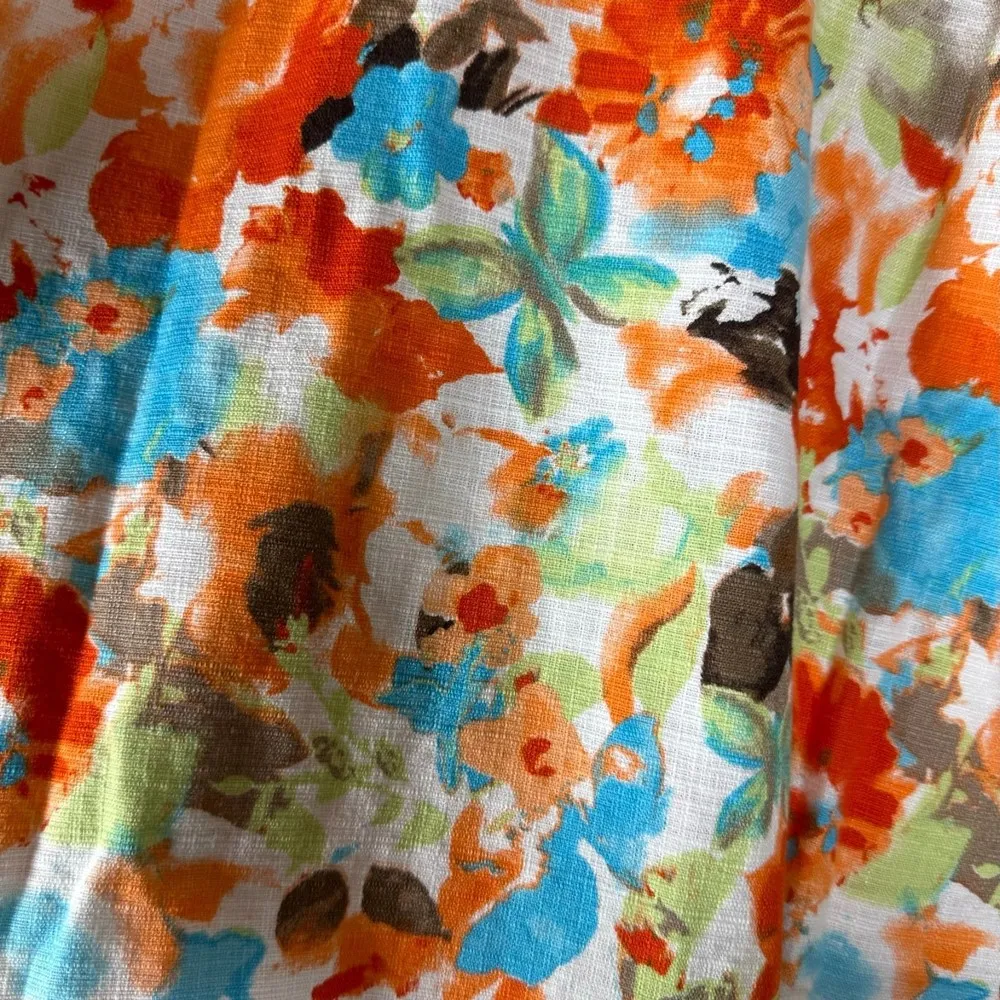 C.J. Banks by Christopher Banks Floral Linen Lightweight Blazer Shacket Size 1X - Image 4