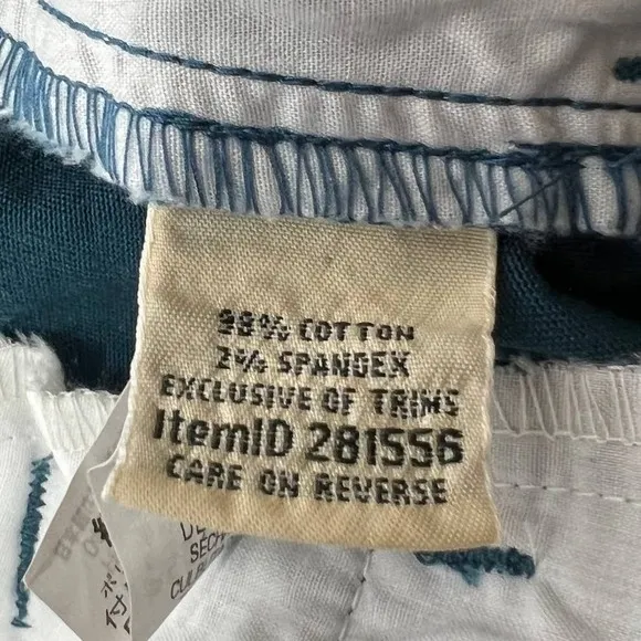 L.L Bean Original Fit Shorts Teal Bayside Stretch Wrinkle Free‎ Size 20 NWOT Blue - Image 6