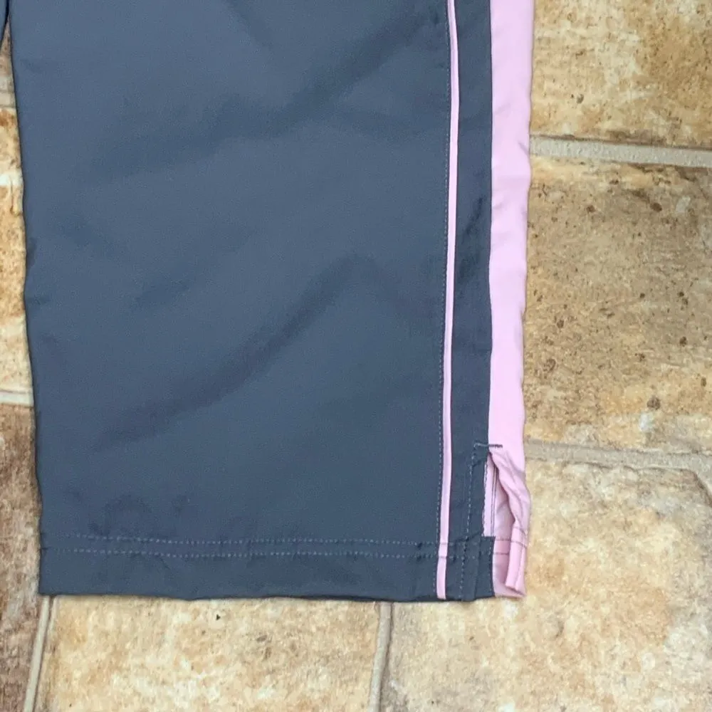 Nike Athletic Gray & Pink Capris With Pockets M - Image 3