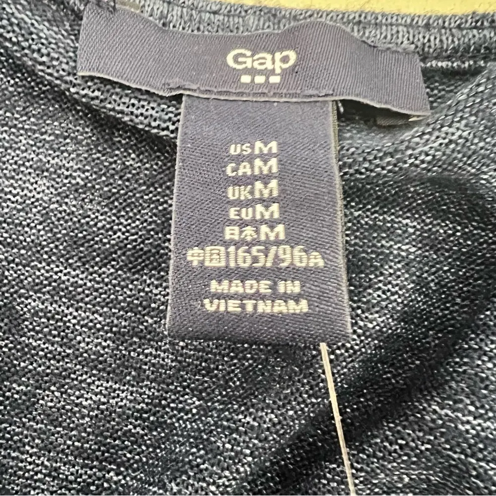 Gap Women’s Gothic Faux Wrap Pullover Sweater Navy Blue Size M - Image 8