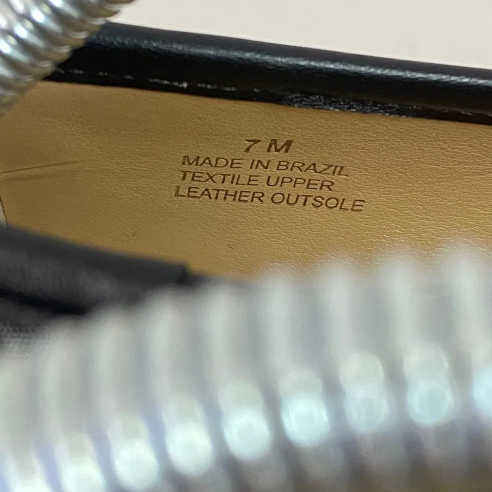 Talbots Women Sz 7 M Blair Ballet Gingham Check Preppy Flats Shoes - Image 7