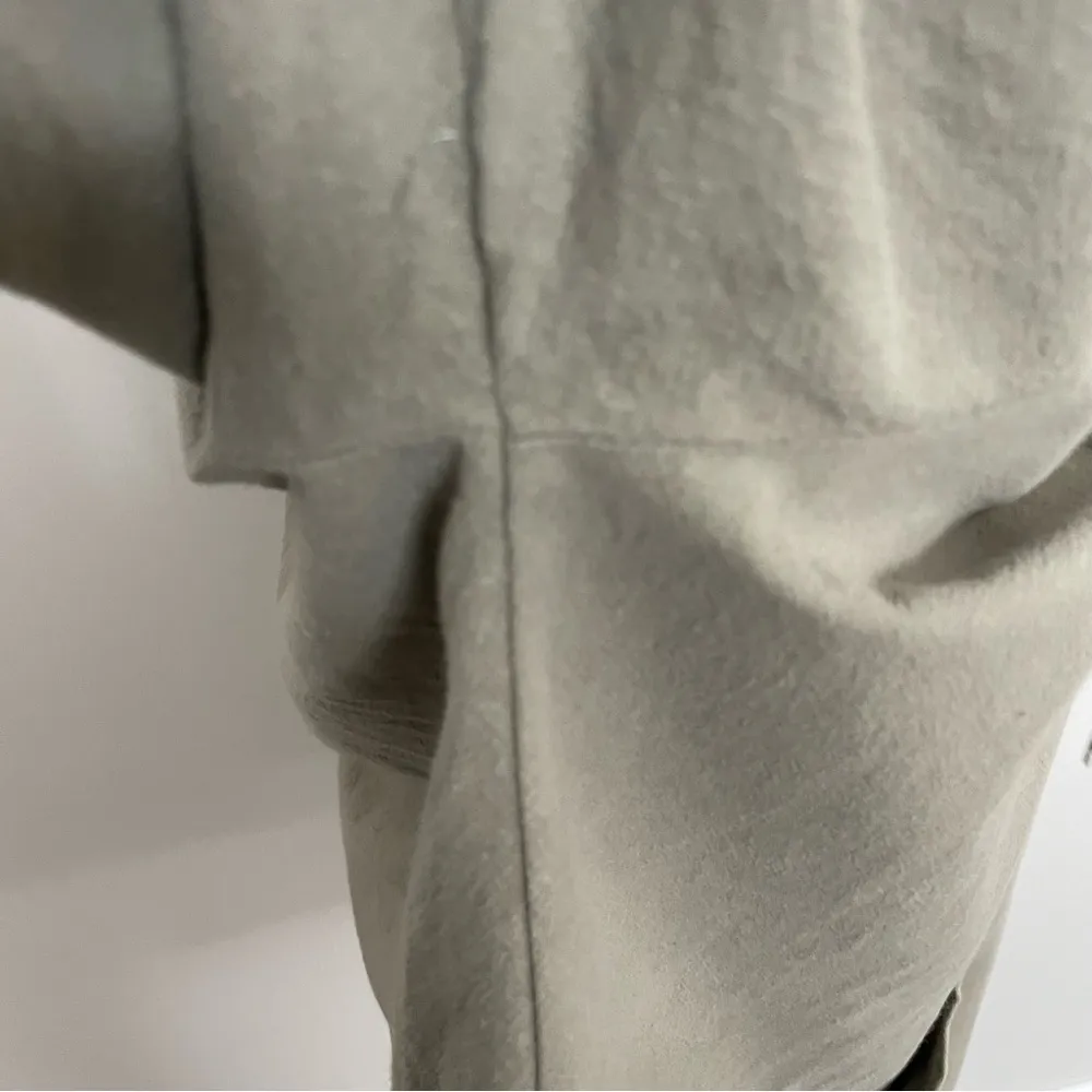 Soft Surroundings Top Lanai Hoodie Oversized Boxy Cotton Travel Olive Green - Image 12