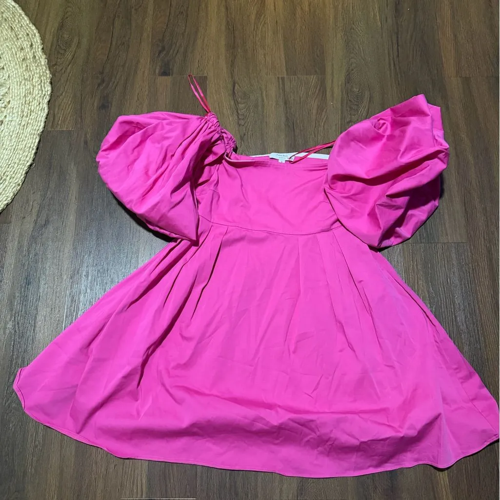 Pink Puff Sleeve Dress mini 
Peter Som 
$370 revolve formal party spring winter - Image 11