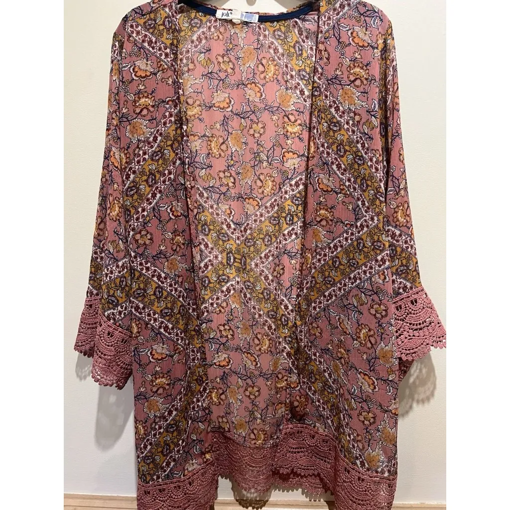 Jolt Kimino ~ Pink Size Large ~ Floral - Image 5
