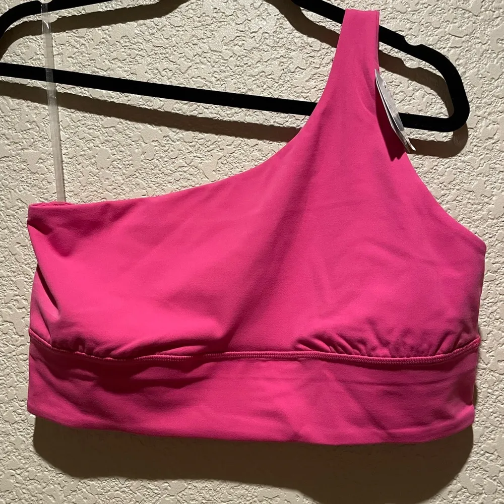 NWT Lululemon Align Asymmetrical Sports Bra  Sonic Pink Color Size 12 A/B - Image 8