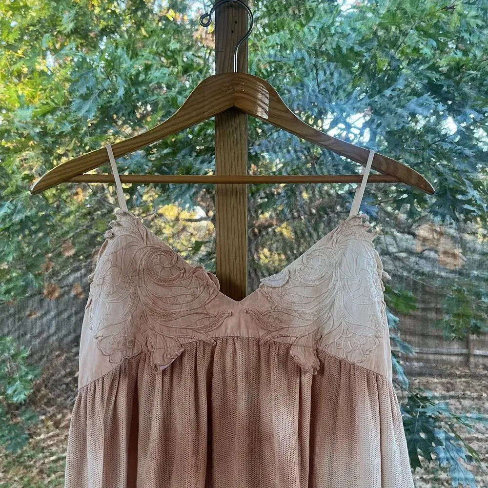 Zara Women's Pink Tie Dye Sleeveless Maxi Dress Size S - Image 3