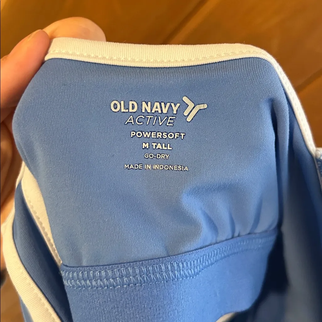 Old Navy PowerSoft Athletic baby blue & white skort dress - Image 6