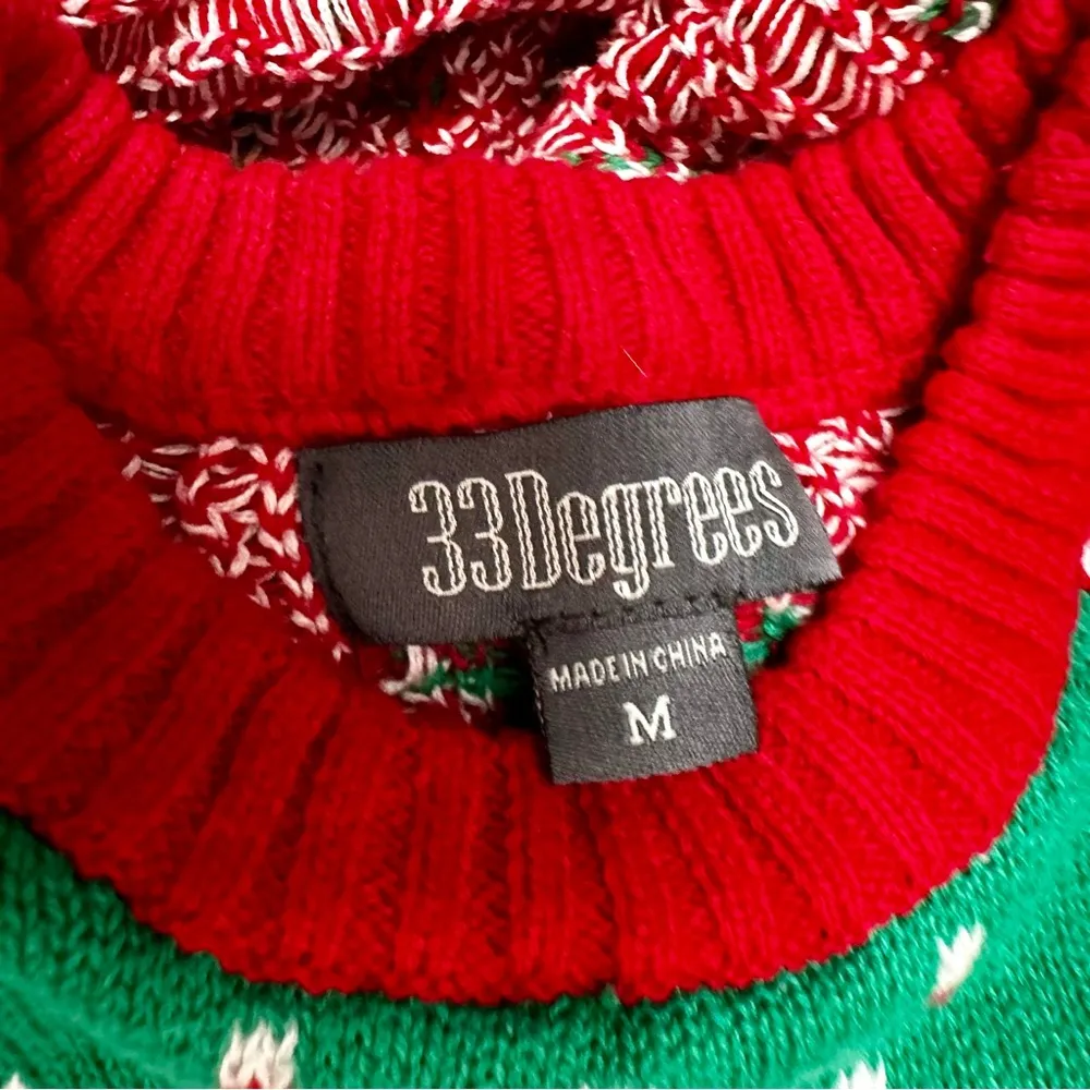 Carl The Llama Merry Christmas Ugly Sweater Sz M Holiday Party Red Green Unisex Size M - Image 6